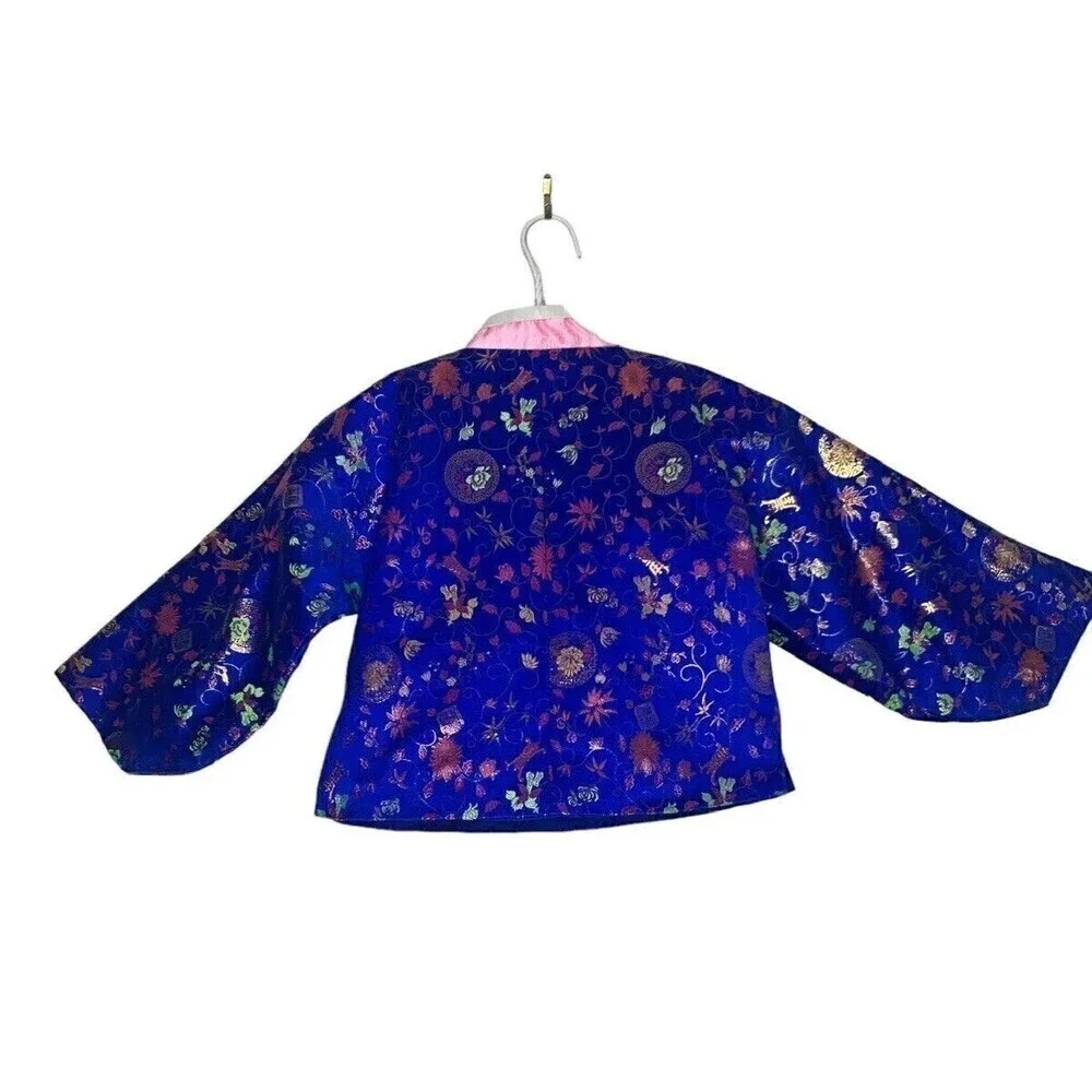 Geisha Girl Japanese Kimono, Jacket & Vest Costume Size XS Handmade